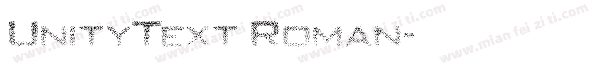 UnityText Roman字体转换